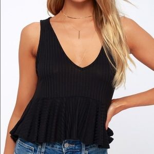 Lulus Black Tank Top